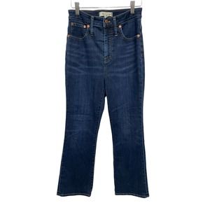 Madewell Curvy Cali Demi-Boot High Rise Jeans in Dark Wash #361